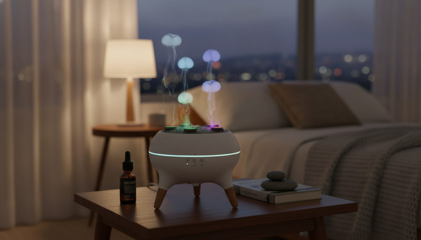 Jellyfish Night Light Humidifier with 7 Colors